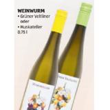 Weingut Weinwurm Grüner Veltliner oder Muskateller HOFER 0.75 Liter 1 Flasche