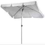 Haveson Marktschirm „Udine“, silbergrau 501392 HELLWEG 1 Stück