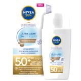 Nivea Sun Ultra Light Daily Fluid Medium Tinted LSF 50+ BIPA 40 Milliliter 1 Stück