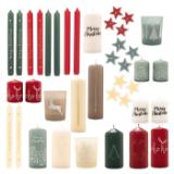 Home Creation Weihnachtskerzen versch. Farben und Modelle HOFER 1 Stück