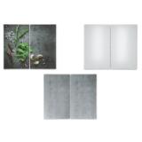 Silvercrest Glas-Herdabdeckplatten ca. 52 x 30 cm Lidl 2 Stück
