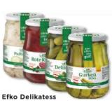 Promotion Bild von Efko Delikatess Gurken, Gurken Stixx , Rote Rüben oder Pußta Salat Unimarkt 720 Milliliter 1 Glas