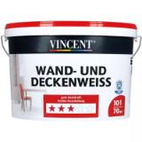 VINCENT Innenfarbe „Wand- und Deckenweiß“ 937140 HELLWEG 10 Liter 1 Packung