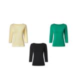 Esmara Damen Langarmshirt Mit hohem Baumwollanteil Größen: 36 bis 46 Lidl 1 Stück