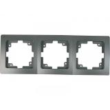 UNITEC Abdeckrahmen 3-fach „Monaco Platin“ 520553 HELLWEG 1 Stück