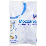aro  Mozzarella, Preisangabe ohne MwSt. (Preis inkl. MwSt. 7,47 €), METRO 100 Gramm 10 Stück