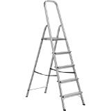 Promotion Bild von Alu-Leiter 5-stufig, Preisangabe ohne MwSt. (Preis inkl. MwSt. 59,99 €), METRO 1 Stück