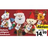 Favorina Musikalische Plüschfiguren mit Schokolade versch. Figuren Lidl 1 Stück