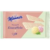 Manner Eiswaffeln, Preisangabe ohne MwSt. (Preis inkl. MwSt. 0,54 €), METRO 75 Gramm 1 Packung