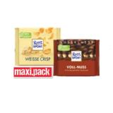 Ritter Sport Schokolade Bunte Vielfalt oder Nussklasse versch. Sorten Maximarkt  100 Gramm 1 Stück