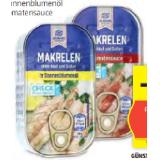 Promotion Bild von Almare Seafood Makrelenfilets in Sonnenblumenöl oder in Tomatensauce HOFER 125 Gramm 1 Dose