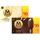 Promotion Bild von Eskimo Magnum Classic oder White Big Pack versch. Sorten Lidl 100 Milliliter 10 Stück