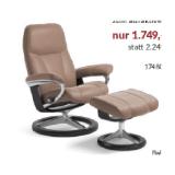 Stressless Consul (M) mit Signature Gestell inkl. Hocker in Leder „Batick“ 1748000785 XXXLutz 1 Stück