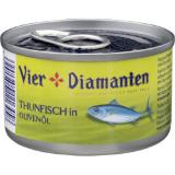 Vier Diamanten Thunfisch div. Sorten, Preisangabe ohne MwSt. (Preis inkl. MwSt. 1,97 €), METRO 95 Gramm 1 Dose