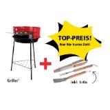 Griller inkl. 3-tlg. Grill-Besteck! PAGRO 1 Stück