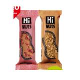 Promotion Bild von HiNUtS Erdnuss oder Himbeere INTERSPAR 50 Gramm 1 Stück