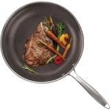 Bratpfanne Edelstahl mit Wabenstruktur Ø 28 cm, Preisangabe ohne MwSt. (Preis inkl. MwSt. 24,59 €), METRO 1 Stück