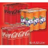 Coca-Cola , Coca-Cola Zero oder Fanta Lidl 0.33 Liter 6 Dose