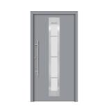 SplenDoor Aluminium-Sicherheitshaustür „MALMO“ grau 128273 HELLWEG 1 Stück