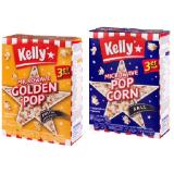 Kelly's Mikrowellen Popcon versch. Sorten Lidl 90 Gramm 3 Stück