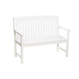 Gartenbank Glendale 2-Sitzer Weiß FSC 93 cm x 120 cm x 60 cm OBI 1 Stück