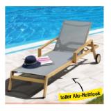 Promotion Bild von SITWELL Alu-Liege Roma Alu-wood Maximarkt 1 Stück