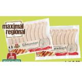 Wegschaider Urfahranermarkt Bratwürstel oder Linzer Kalbsbratwürstel Maximarkt 260 Gramm 1 Packung