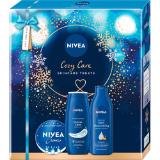 Nivea Körperpflegeset Cozy Care Dusche, 250 ml Creme, 150 ml Body Lotion, 250ml dm 1 Set