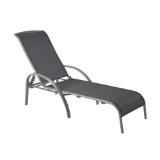 Sonnenliege Vigo aus Textilen Schwarz OBI 1 Stück