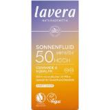 lavera Sonnenfluid sensitiv Gesicht & Dekolleté LSF 50 dm 40 Milliliter 1 Stück