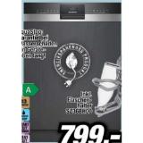 Promotion Bild von Siemens Einbaugeschirrspüler SN53EIEUAE inkl. Flaschenhalter SZ36BH00 UVP 1339,00 € RED ZAC 1 Stück