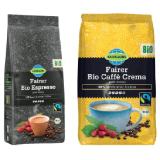 Fairglobe Fairtrade Bio Caffe Ganze Bohne Sorte Crema und Espresso Lidl 1 Kilogramm 1 Packung