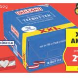 Milsani Teebutter XXL HOFER 250 Gramm 10 Stück