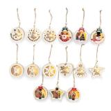 Casalux LED-Holz-Weihnachtsanhänger HOFER 3 Stück