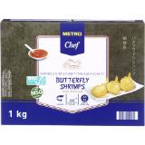 Metro Chef Garnelen Paniert, Preisangabe ohne MwSt. (Preis inkl. MwSt. 19,02 €), METRO 1 Kilogramm 1 Packung