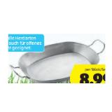 BBQ Eisenpfannen Ovale Pfanne oder Rundes Pfannen-Set HOFER 1 Stück