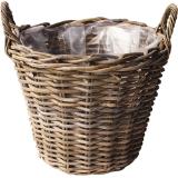 VAN DER LEEDDON Pflanzkorb Rattan „Antik“ 9430595 BayWa 1 Stück