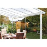 Gutta Terrassenüberdachung „Standard“, 400x400 cm weiß 248797 HELLWEG 1 Stück