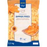 Metro Chef Dipper Fries, Preisangabe ohne MwSt. (Preis inkl. MwSt. 6,70 €), METRO 2.50 Kilogramm 1 Packung