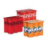 Coca-Cola /Coca-Cola zero/Fanta Orange Lidl APP Preis 0.33 Liter 6 Stück