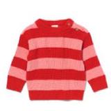 Promotion Bild von Grobstick-Pullover Streifen rot HEMA 1 Stück