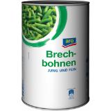 aro  Brechbohnen, Preisangabe ohne MwSt. (Preis inkl. MwSt. 7,14 €), METRO 4 Kilogramm 1 Dose