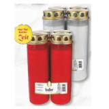 Hofer  Grablicht Multipack rot oder weiß Unimarkt 4 Stück 1 Packung