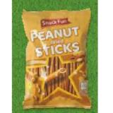 Snack Fun Sticks mit Erdnussfüllung HOFER 150 Gramm 1 Packung
