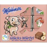 Manner Glückswürfel, Preisangabe ohne MwSt. (Preis inkl. MwSt. 2,52 €), METRO 9 Stück