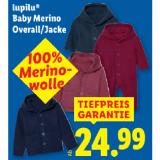 lupilu Baby Merino Overall/Jacke Lidl 1 Stück