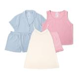 Promotion Bild von Up 2 Fashion Women Damen-Musselin-Pyjama versch. Farben und Modelle HOFER 1 Set