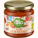 dmBio Vegane Linsen Bolognese Tomatensauce dm 350 Milliliter 1 Glas