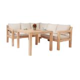 Lounge-Set mit Esstisch Morenci 4-teilig aus Akazienholz FSC® OBI 1 Set
