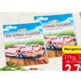 Spar Natur pur Bio-Genussschinken geschnitten SPAR 100 Gramm 1 Packung